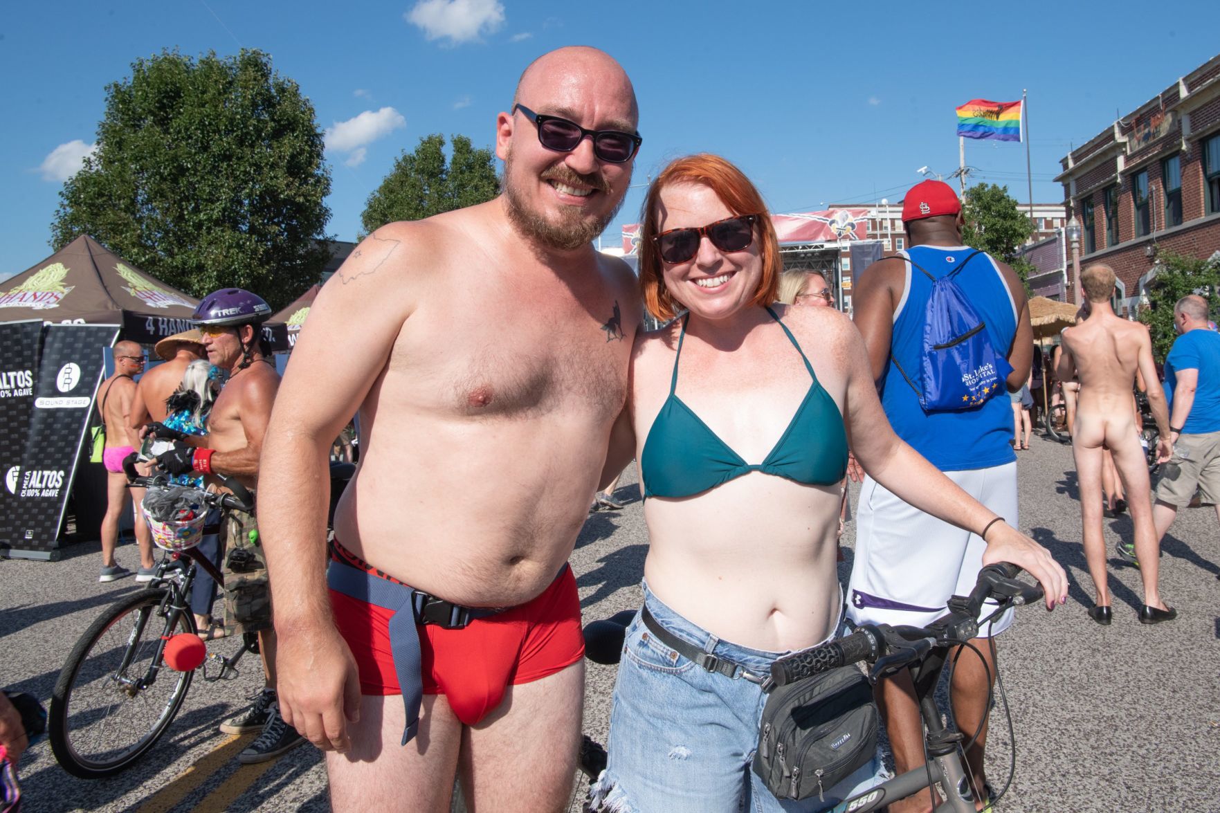 2019 World Naked Bike Ride in St. Louis